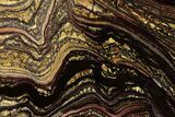 Polished Tiger Iron Stromatolite Section - Billion Years #353263-1